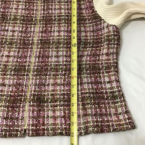 St John Sport By Marie Gray Tweed Knit Sweater Jacket Size XL - Picture 13 of 16